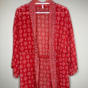 Women's Red Kimono style wrap  Xhilaration